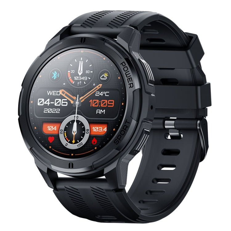 LEMFO C25 1.43 inch HD Round Screen Outdoor Smart Watch Supports Blood Oxygen Detection/Sedentary Reminder(Black Grey) - Smart Watches by LEMFO | Online Shopping South Africa | PMC Jewellery | Buy Now Pay Later Mobicred