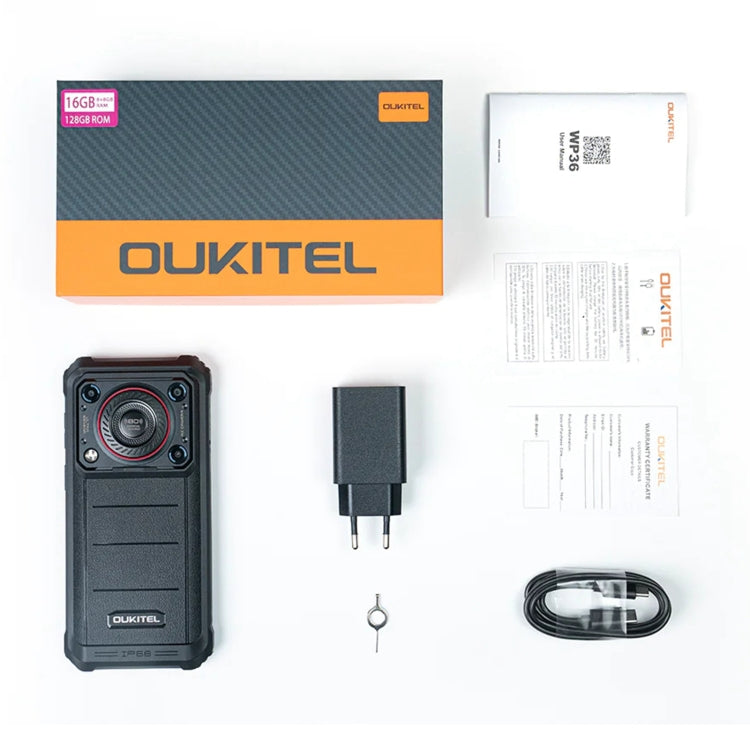 Oukitel WP36, 8GB+128GB, IP68/IP69K, Fingerprint Identification, 10600mAh, 6.52 inch MediaTek MT8788 Octa Core, NFC, OTG, Network: 4G(Black) - Other by OUKITEL | Online Shopping South Africa | PMC Jewellery | Buy Now Pay Later Mobicred