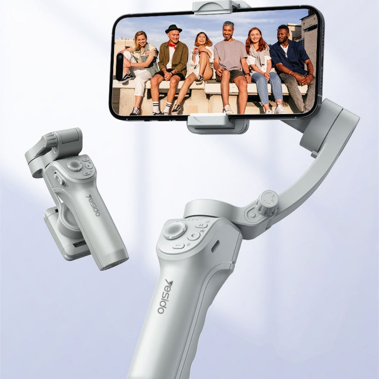 Yesido SF18 Phone Stabilizer Three-Axis Anti-Shake Handheld Gimbal(White) - free shipping - PMC TechLife - Order now!