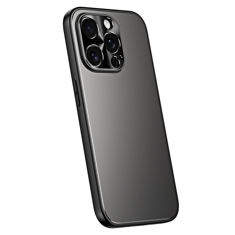 For iPhone 15 Pro R-JUST RJ-61 Electroplating Frosted TPU + PC Phone Case(Grey) - iPhone 15 Pro Cases by R-JUST | Online Shopping South Africa | PMC TechLife