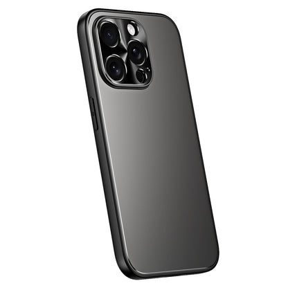 For iPhone 15 Pro R-JUST RJ-61 Electroplating Frosted TPU + PC Phone Case(Grey) - iPhone 15 Pro Cases by R-JUST | Online Shopping South Africa | PMC Jewellery