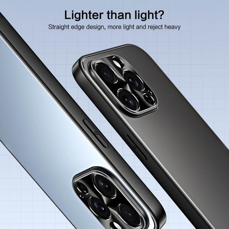 For iPhone 15 Pro R-JUST RJ-61 Electroplating Frosted TPU + PC Phone Case(Grey) - iPhone 15 Pro Cases by R-JUST | Online Shopping South Africa | PMC TechLife