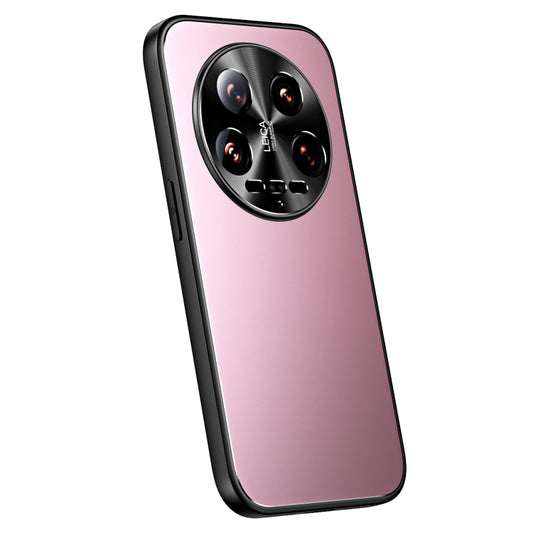 For Xiaomi 14 Ultra R-JUST RJ-61 Electroplating Frosted TPU + PC Phone Case(Pink) - 14 Ultra Cases by R-JUST | Online Shopping South Africa | PMC Jewellery