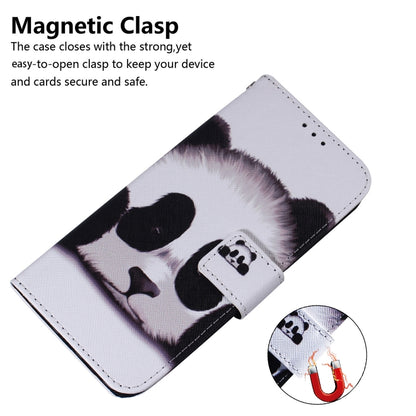 For Google Pixel 9 Pro Coloured Drawing Flip Leather Phone Case(Panda) - Google Cases by PMC Jewellery | Online Shopping South Africa | PMC Jewellery | Buy Now Pay Later Mobicred