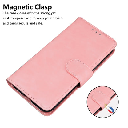 For Google Pixel 9 Skin Feel Pure Color Flip Leather Phone Case(Pink) - Google Cases by PMC Jewellery | Online Shopping South Africa | PMC Jewellery | Buy Now Pay Later Mobicred