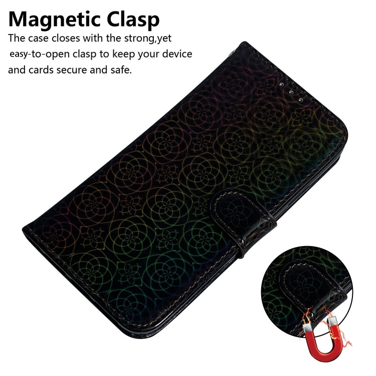 For Google Pixel 9 Colorful Magnetic Buckle Leather Phone Case(Black) - Google Cases by PMC TechLife | Online Shopping South Africa | PMC TechLife | Buy Now Pay Later Mobicred