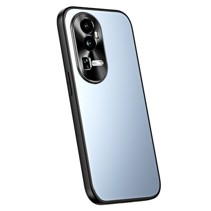 For OPPO Reno10 Pro+ Global R-JUST RJ-61 Electroplating Frosted TPU + PC Phone Case(Blue) - OPPO Cases by R-JUST | Online Shopping South Africa | PMC Jewellery