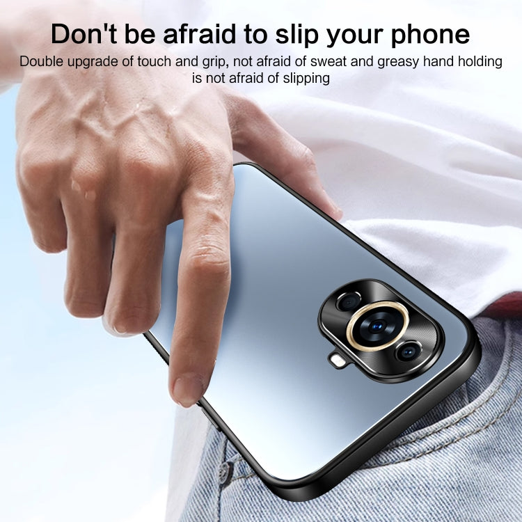 For Huawei nova 11 Pro R-JUST RJ-61 Electroplating Frosted TPU + PC Phone Case(Blue) - Huawei Cases by R-JUST | Online Shopping South Africa | PMC TechLife