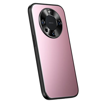 For Huawei Mate 60 Pro R-JUST RJ-61 Electroplating Frosted TPU + PC Phone Case(Pink) - Huawei Cases by R-JUST | Online Shopping South Africa | PMC Jewellery