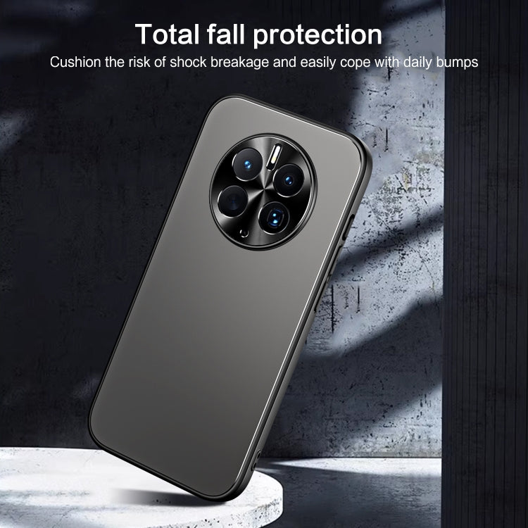 For Huawei Mate 50 R-JUST RJ-61 Electroplating Frosted TPU + PC Phone Case(Blue) - Huawei Cases by R-JUST | Online Shopping South Africa | PMC TechLife | Buy Now Pay Later Mobicred