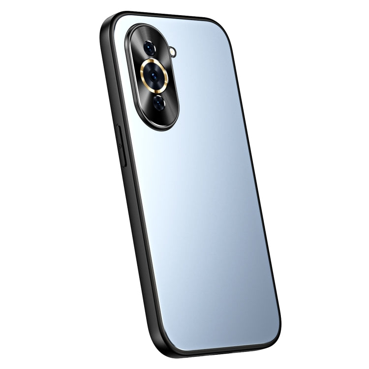 For Huawei nova 10 R-JUST RJ-61 Electroplating Frosted TPU + PC Phone Case(Blue) - Huawei Cases by R-JUST | Online Shopping South Africa | PMC TechLife | Buy Now Pay Later Mobicred