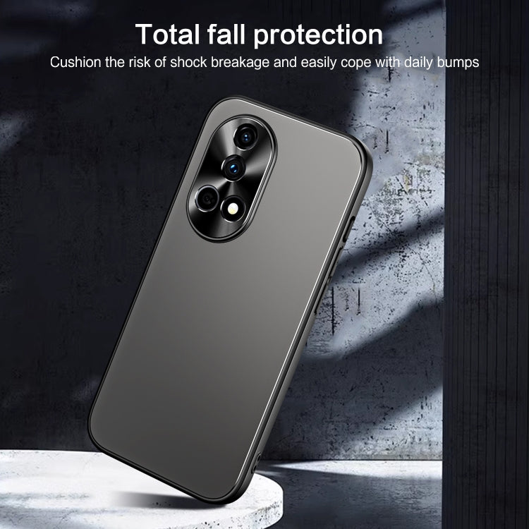 For Huawei nova 12 R-JUST RJ-61 Electroplating Frosted TPU + PC Phone Case with Holder(Silver) - Huawei Cases by R-JUST | Online Shopping South Africa | PMC Jewellery