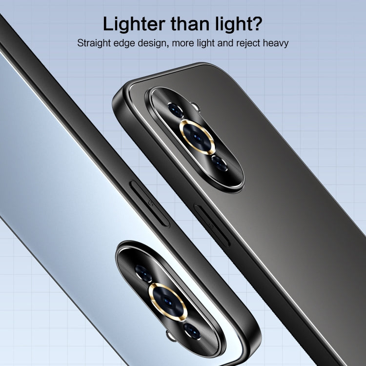 For Huawei nova 10 Pro R-JUST RJ-61 Electroplating Frosted TPU + PC Phone Case with Holder(Silver) - Huawei Cases by R-JUST | Online Shopping South Africa | PMC TechLife | Buy Now Pay Later Mobicred