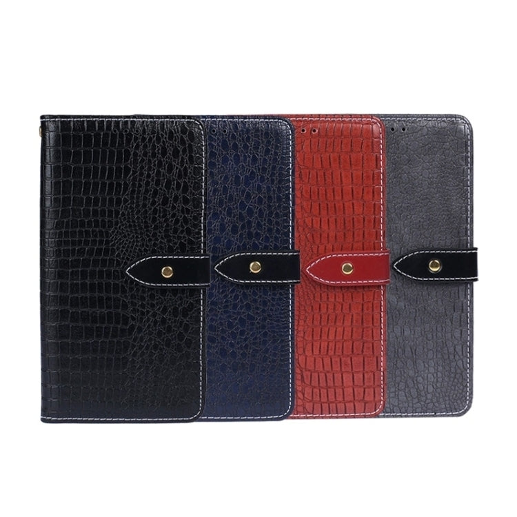 For Honor X9b idewei Crocodile Texture Leather Phone Case(Black) - Honor Cases by idewei | Online Shopping South Africa | PMC TechLife | Buy Now Pay Later Mobicred