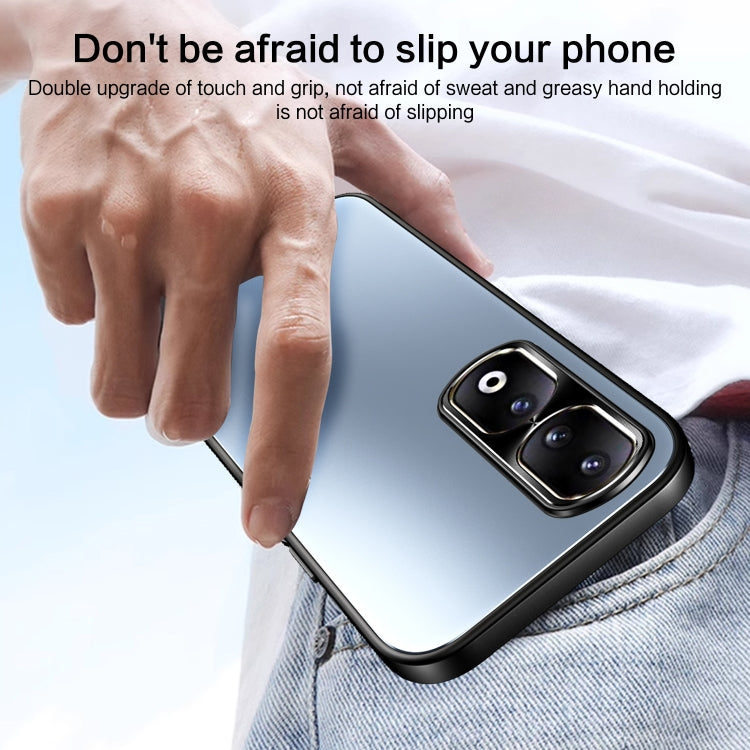 For Honor 90 Pro R-JUST RJ-61 Electroplating Frosted TPU + PC Phone Case(Grey) - Honor Cases by R-JUST | Online Shopping South Africa | PMC TechLife | Buy Now Pay Later Mobicred