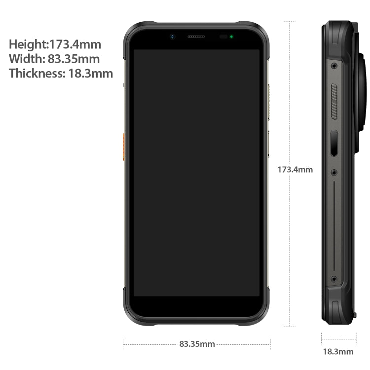 [HK Warehouse] Ulefone Power Armor 16S Rugged Phone, 8GB+128GB, 9600mAh Battery, Side Fingerprint, 5.93 inch Android 13 Unisoc T616 Octa Core up to 2.0GHz, Network: 4G, NFC, OTG(Black) - Ulefone by Ulefone | Online Shopping South Africa | PMC Jewellery