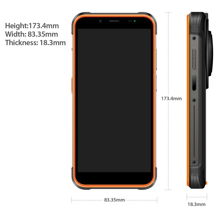 [HK Warehouse] Ulefone Power Armor 16S Rugged Phone, 8GB+128GB, 9600mAh Battery, Side Fingerprint, 5.93 inch Android 13 Unisoc T616 Octa Core up to 2.0GHz, Network: 4G, NFC, OTG(Orange) - Ulefone by Ulefone | Online Shopping South Africa | PMC Jewellery
