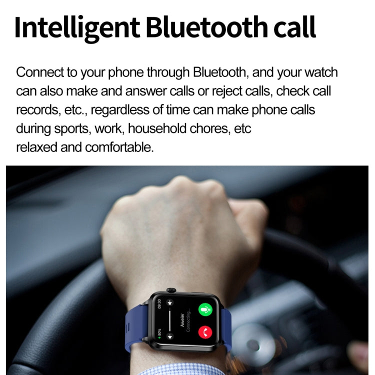 ET580 2.04 inch AMOLED Screen Sports Smart Watch Support Bluethooth Call /  ECG Function(Black Silicone Band) - Smart Watches by PMC TechLife | Online Shopping South Africa | PMC TechLife