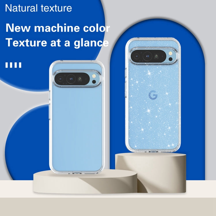 For Google Pixel 9 Pro XL Terminator Style Shockproof Phone Case(Glitter White) - Google Cases by PMC TechLife | Online Shopping South Africa | PMC TechLife | Buy Now Pay Later Mobicred