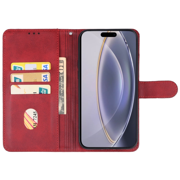 For iPhone 16 Pro Leather Phone Case(Red) - iPhone 16 Pro Cases by PMC Jewellery | Online Shopping South Africa | PMC Jewellery | Buy Now Pay Later Mobicred