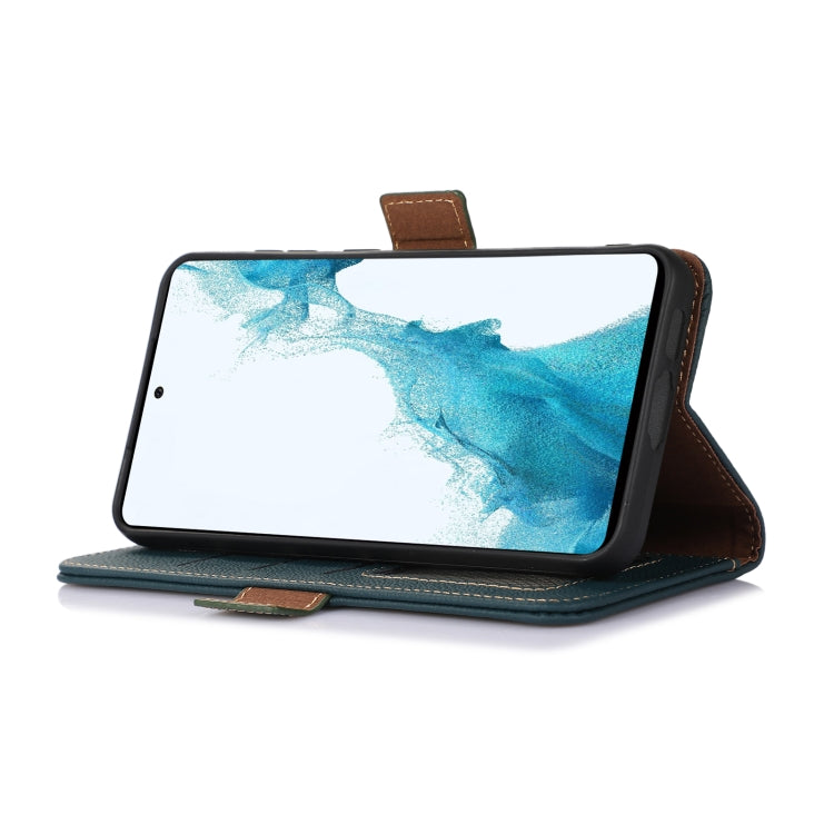 For OnePlus Ace 3V Side-Magnetic TJ Genuine Leather RFID Phone Case(Green) - OnePlus Cases by PMC TechLife | Online Shopping South Africa | PMC TechLife | Buy Now Pay Later Mobicred