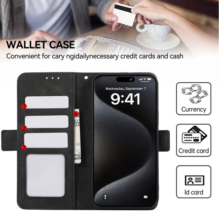 For iPhone 17 ABEEL Frosted Magnetic RFID Leather Phone Case(Black) - free shipping - PMc TechLife - Order now!