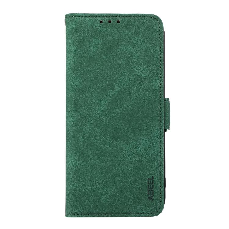 For iPhone 17 ABEEL Frosted Magnetic RFID Leather Phone Case(Green) - free shipping - PMc TechLife - Order now!
