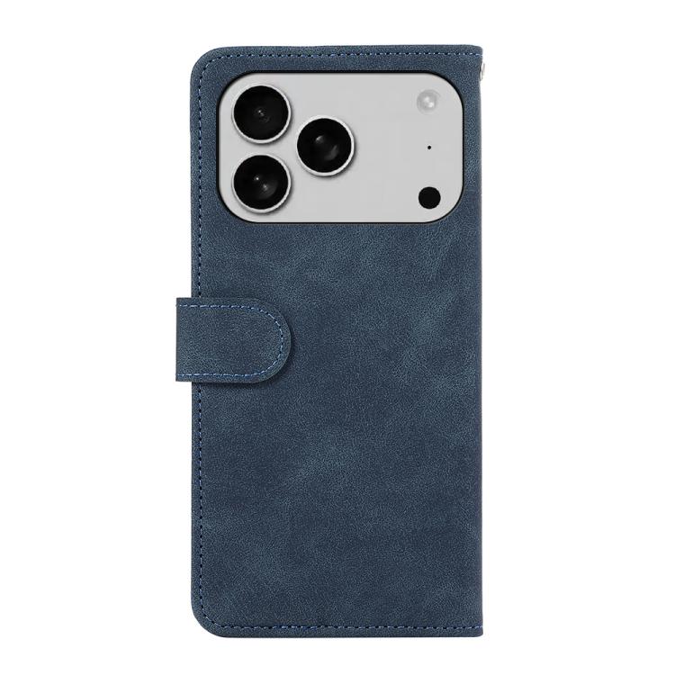 For iPhone 17 Pro ABEEL Color Block Magnetic RFID Leather Phone Case(Blue-Brown) - free shipping - PMc TechLife - Order now!