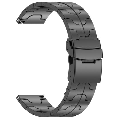 22mm Titanium Metal Watch Band(Black) - 22mm Bands by PMC Jewellery | Online Shopping South Africa | PMC Jewellery