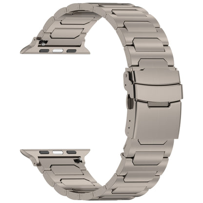 For Apple Watch SE 2022 40mm I-Shaped Titanium Metal Watch Band(Titanium) - Watch Bands by PMC Jewellery | Online Shopping South Africa | PMC Jewellery