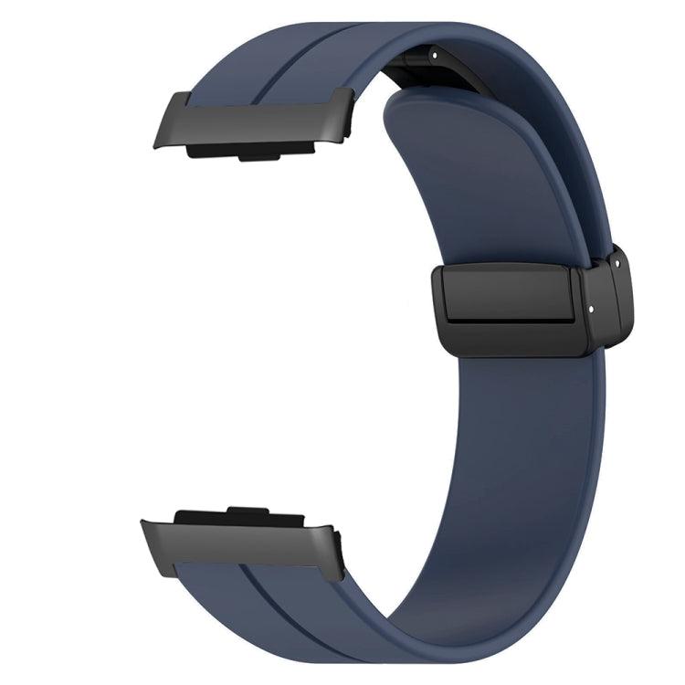 For Huawei Watch D Solid Color Folding Magnetic Buckle Silicone Watch Band(Midnight Blue) - Watch Bands by PMC Jewellery | Online Shopping South Africa | PMC Jewellery