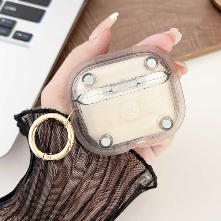 For AirPods 3 Magnetic Clear Armor TPU TWS Earphone Case(Black) - For AirPods 3 by PMC Jewellery | Online Shopping South Africa | PMC Jewellery | Buy Now Pay Later Mobicred