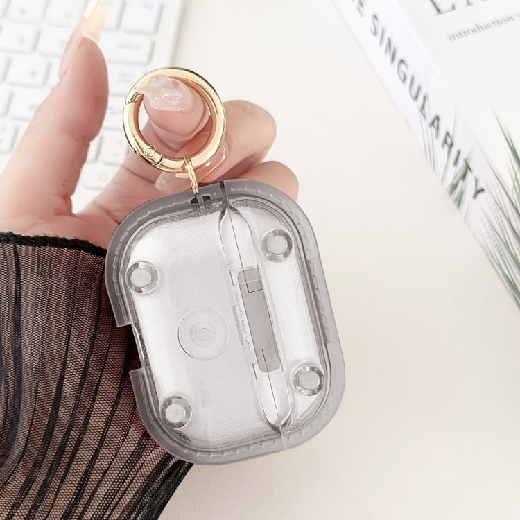For AirPods Pro 1 Magnetic Clear Armor TPU TWS Earphone Case(Black) - For AirPods Pro by PMC Jewellery | Online Shopping South Africa | PMC Jewellery | Buy Now Pay Later Mobicred