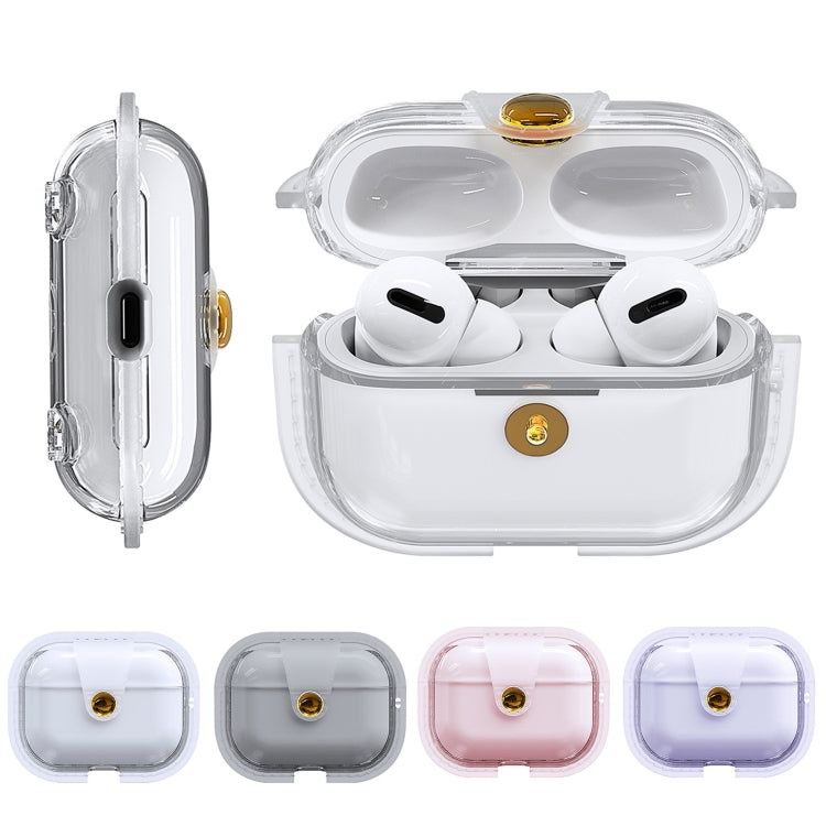For AirPods Pro 1 Magnetic Clear Armor TPU TWS Earphone Case(Blue) - free shipping - PMC Jewellery - Order now!