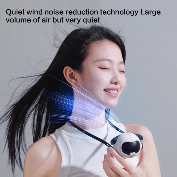 MF082 Portable Hanging Neck Pudding Electric Fan(Black) - Electric Fans by PMC TechLife | Online Shopping South Africa | PMC TechLife | Buy Now Pay Later Mobicred