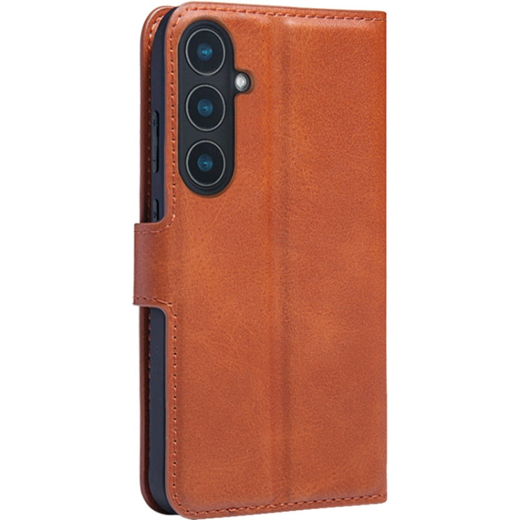 For Samsung Galaxy S24 5G IMAK Count Series Flip Leather Phone Case(Brown) - Galaxy S24 5G Cases by imak | Online Shopping South Africa | PMC Jewellery | Buy Now Pay Later Mobicred