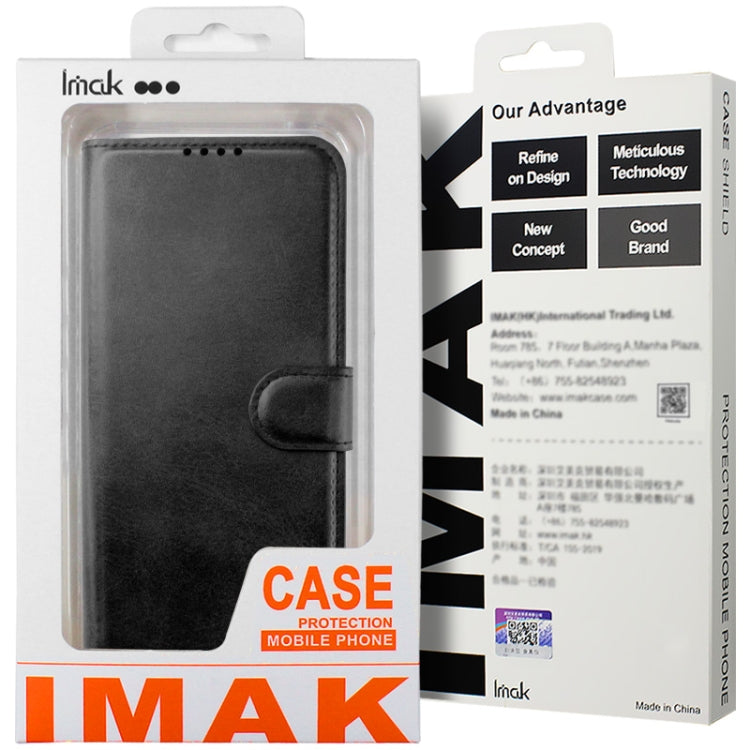 For Samsung Galaxy S24 Ultra 5G IMAK Count Series Flip Leather Phone Case(Black) - Galaxy S24 Ultra 5G Cases by imak | Online Shopping South Africa | PMC Jewellery | Buy Now Pay Later Mobicred