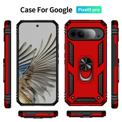 For Google Pixel 9 Pro Shockproof TPU + PC Phone Case with Holder(Red) - Google Cases by PMC Jewellery | Online Shopping South Africa | PMC Jewellery | Buy Now Pay Later Mobicred