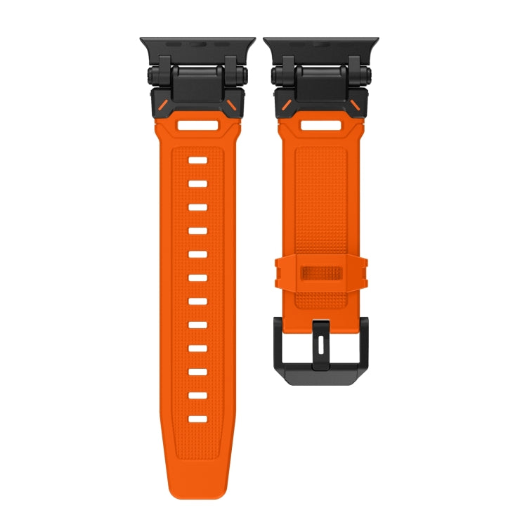 For Apple Watch Ultra 49mm Explorer TPU Watch Band(Black Orange) - free shipping - PMC TechLife - Order now!