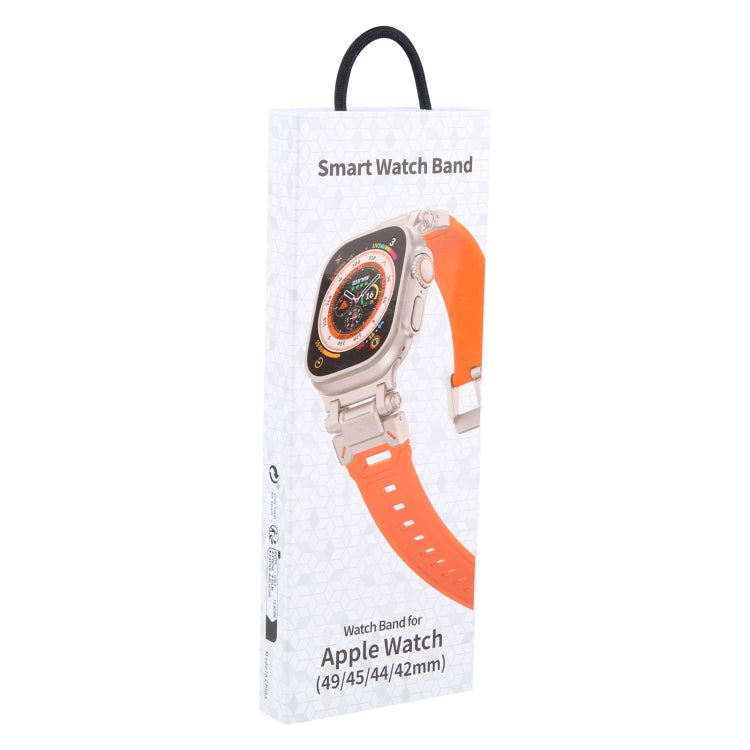 For Apple Watch SE 2023 44mm Explorer TPU Watch Band(Black Blue) - free shipping - PMC TechLife - Order now!