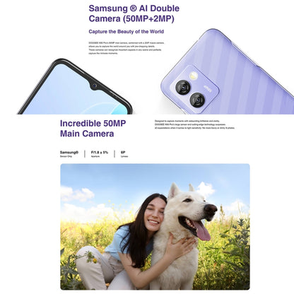 [HK Warehouse] DOOGEE N50 Pro, 8GB+256GB, Side Fingerprint, 6.52 inch Android 13 Spreadtrum T606 Octa Core 1.6GHz, Network: 4G, OTG(Purple) - DOOGEE by DOOGEE | Online Shopping South Africa | PMC Jewellery