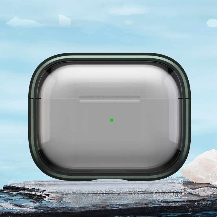 For AirPods Pro 2  TPU Hybrid PC Case with Holder(Army Green) - For AirPods Pro 2 by PMC Jewellery | Online Shopping South Africa | PMC Jewellery | Buy Now Pay Later Mobicred