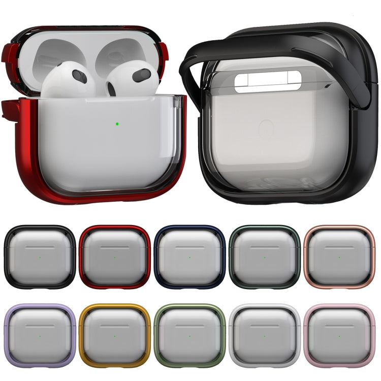 For AirPods Pro 2  TPU Hybrid PC Case with Holder(Rose Gold) - For AirPods Pro 2 by PMC Jewellery | Online Shopping South Africa | PMC Jewellery | Buy Now Pay Later Mobicred