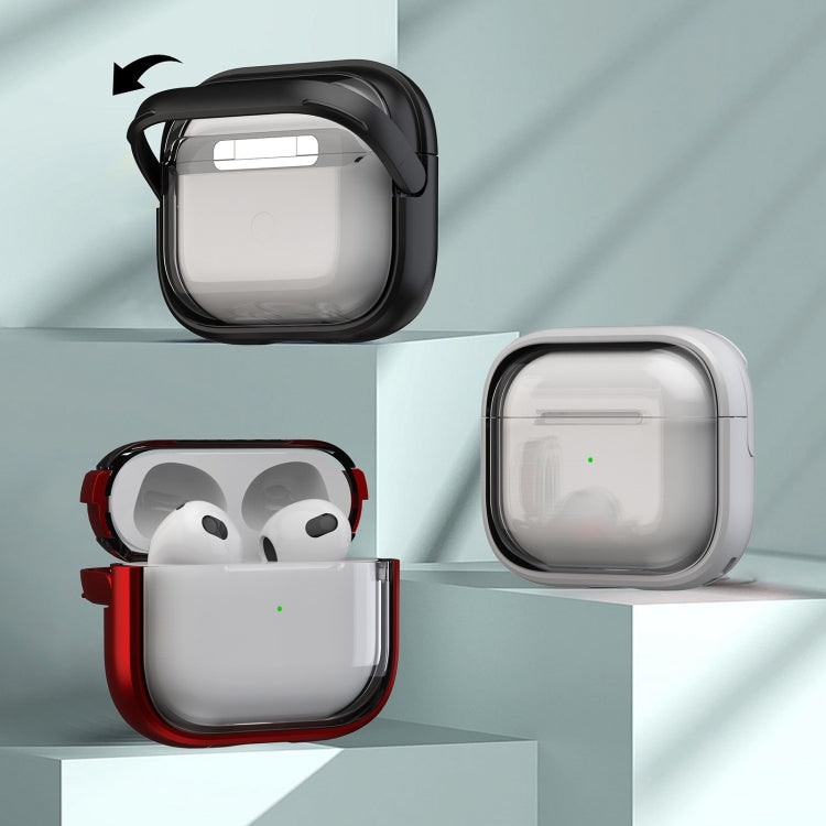 For AirPods 3 TPU Hybrid PC Case with Holder(Tansparent) - For AirPods 3 by PMC Jewellery | Online Shopping South Africa | PMC Jewellery | Buy Now Pay Later Mobicred