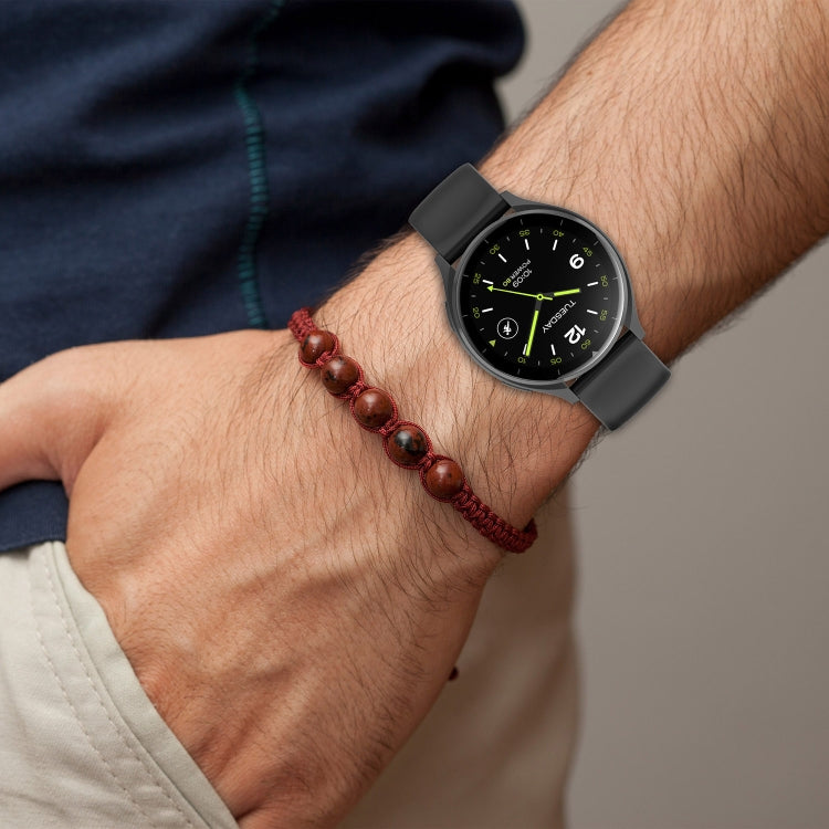 For Xiaomi Watch 2 Solid Color Metal Silver Buckle Silicone Watch Band, Size: S(Red) - Watch Bands by PMC TechLife | Online Shopping South Africa | PMC TechLife