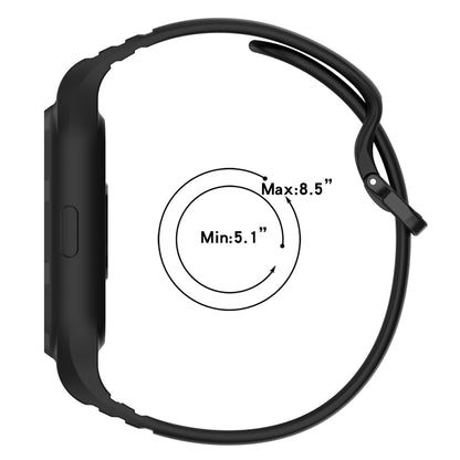 For Xiaomi Mi Band 8 Pro Solid Color Integrated TPU Watch Band(White) - Watch Bands by PMC Jewellery | Online Shopping South Africa | PMC Jewellery