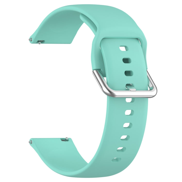 For CMF Watch Pro D395 22mm Solid Color Silver Buckle Silicone Watch Band, Size:S(Teal) - Watch Bands by PMC Jewellery | Online Shopping South Africa | PMC Jewellery