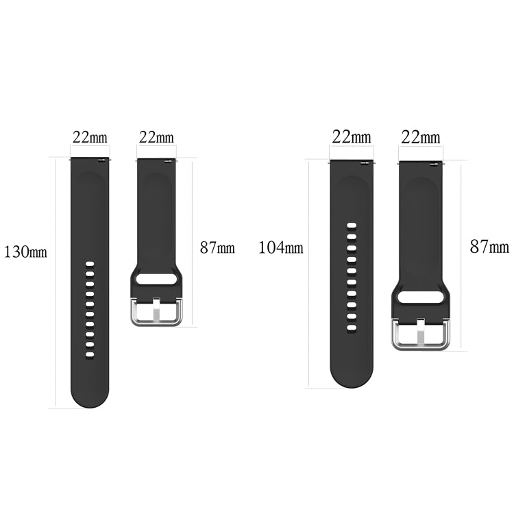 For CMF Watch Pro D395 22mm Solid Color Silver Buckle Silicone Watch Band, Size:L(Light Pink) - Watch Bands by PMC TechLife | Online Shopping South Africa | PMC TechLife