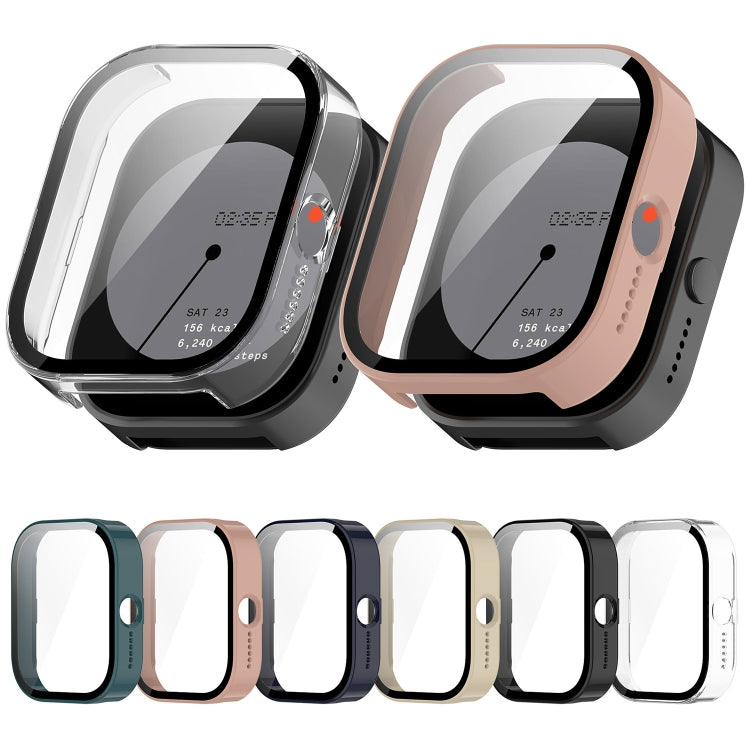 For CMF Watch Pro D395 PC + Tempered Film Integrated Watch Protective Case(Ivory White) - Watch Case by PMC TechLife | Online Shopping South Africa | PMC TechLife
