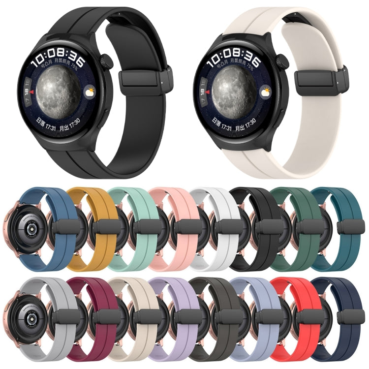 18mm Groove Folding Black Buckle Silicone Watch Band(Green) - 18mm Bands by PMC TechLife | Online Shopping South Africa | PMC TechLife | Buy Now Pay Later Mobicred